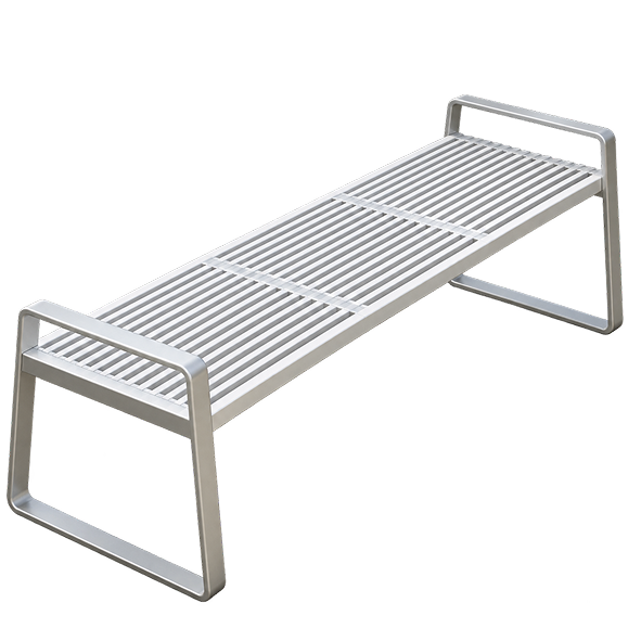 Modern Metal Slatted Daybed / Lounger