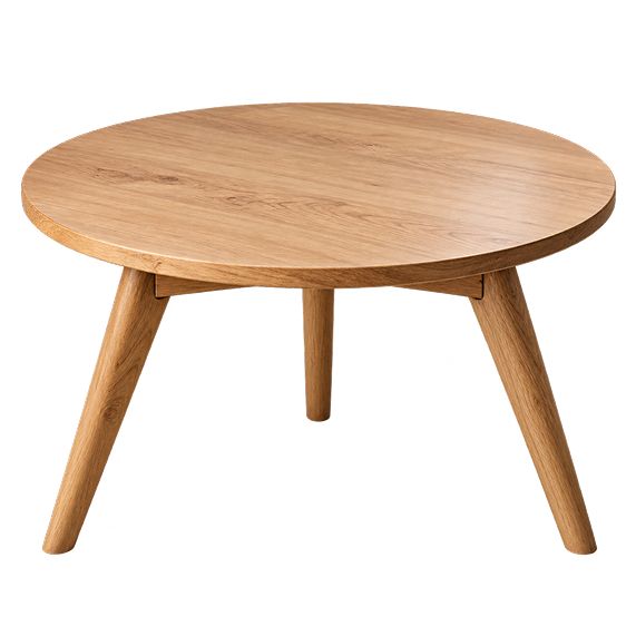Round Wooden Coffee Table