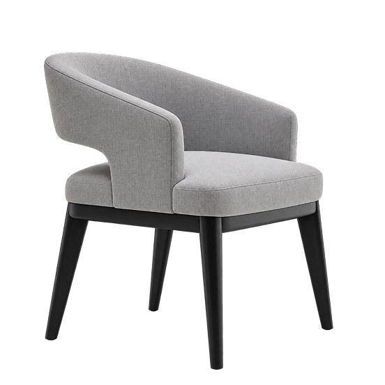Contemporary Upholstered Dining Armchair