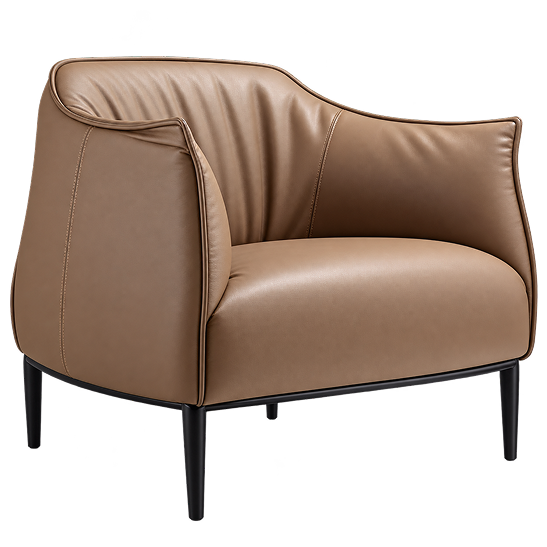 Contemporary Round Upholstered Ottoman