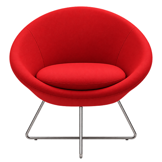 Contemporary Round Lounge Armchair