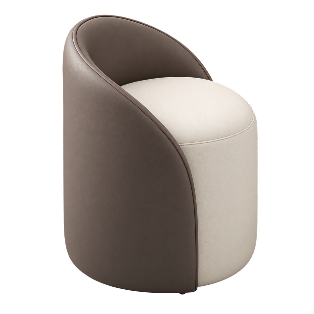 Contemporary Curved Ottomans