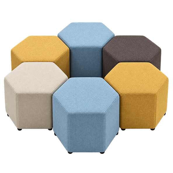 Contemporary Round Upholstered Ottoman