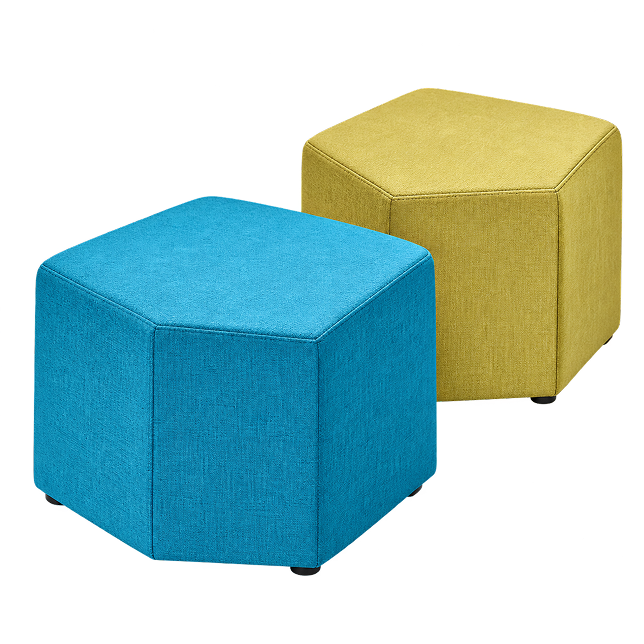Contemporary Round Upholstered Ottoman