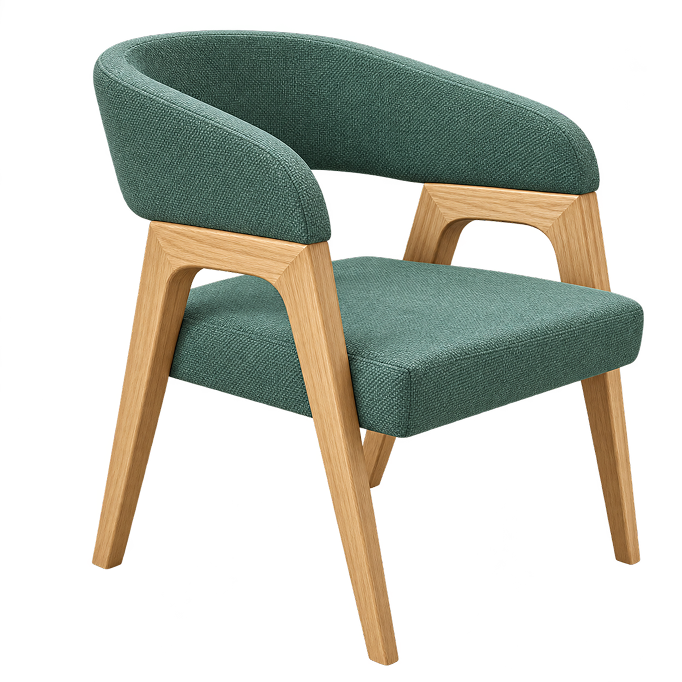 Arlo Green Upholstered Café Chair