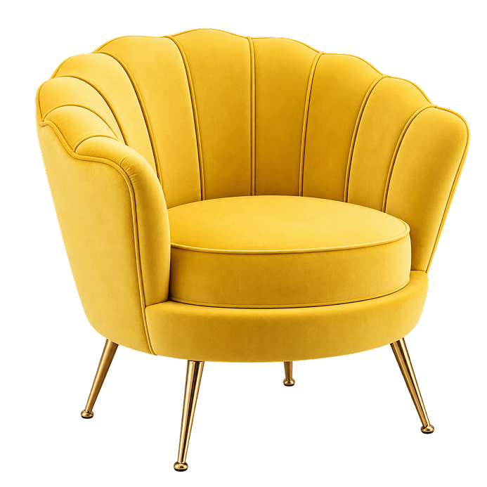 Mid-Century Brown Leather Lounge Chair