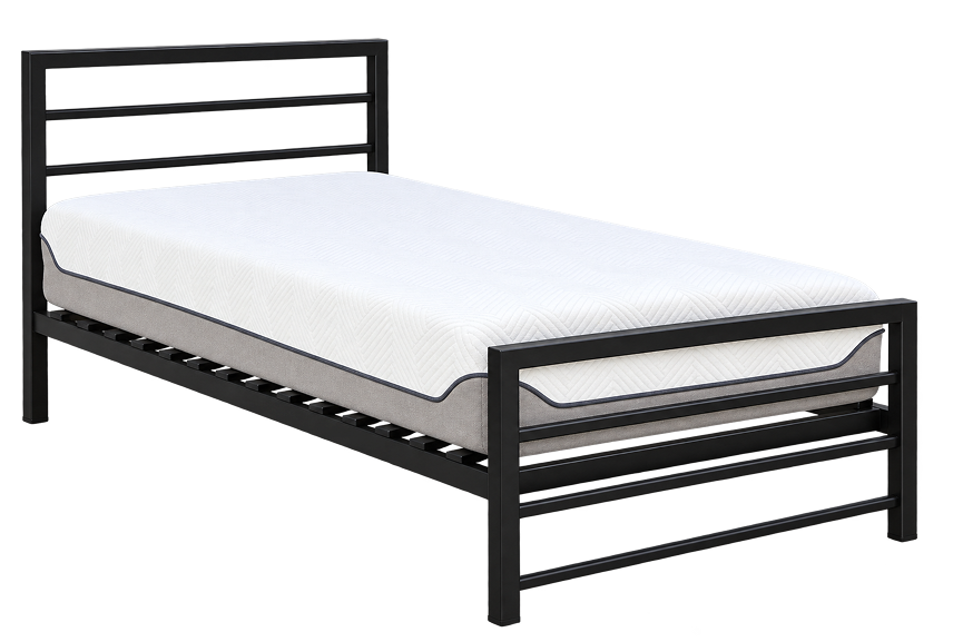 Modern Black Metal Single Bed