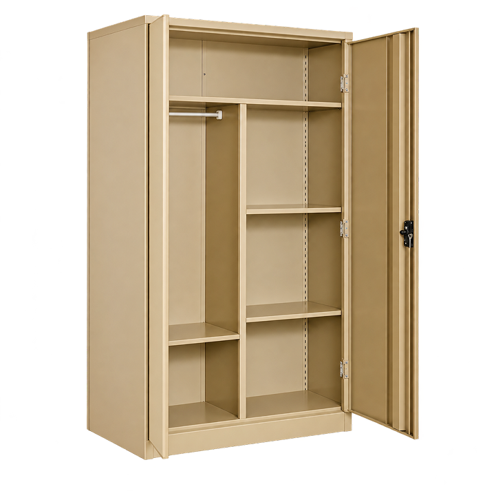 Beige Steel Hostel Wardrobe