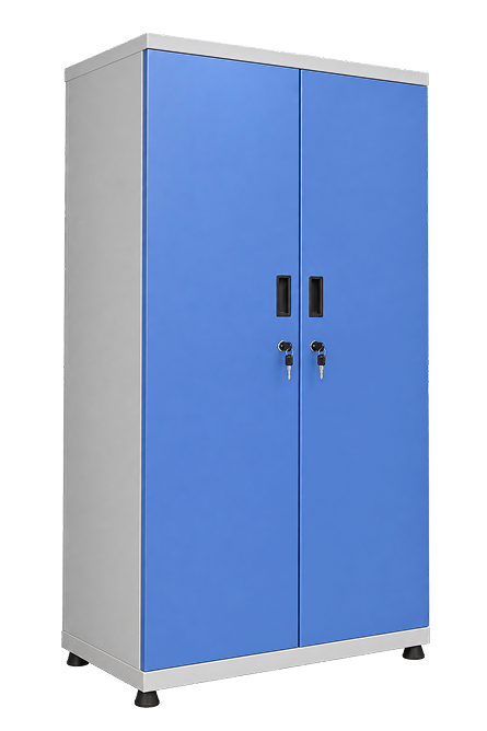 Blue Two-Door Steel Storage Cabinet