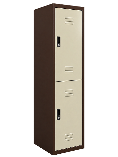 Two-Door Steel Locker Cabinet – Dual Tone