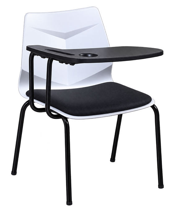 Modern White and Black Lecture Chair