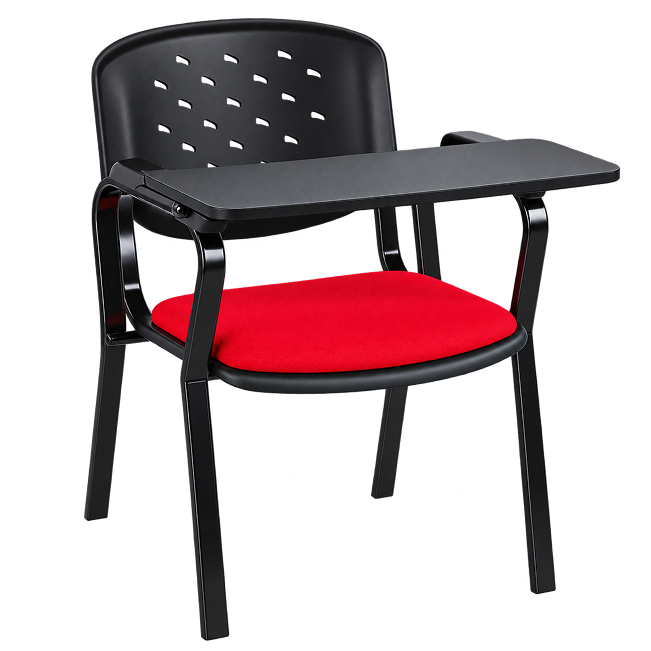 Modern Red Lecture Chair with Tablet