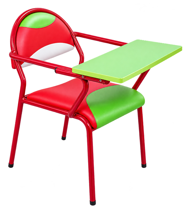 Colorful Red & Lime Classroom Training Chair