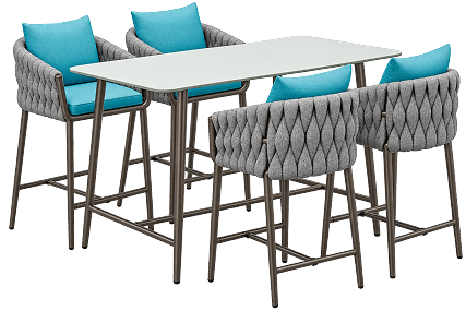 Leonie Outdoor Bar Dining Set