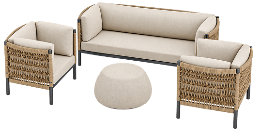Serenity Rope Outdoor Sofa Set